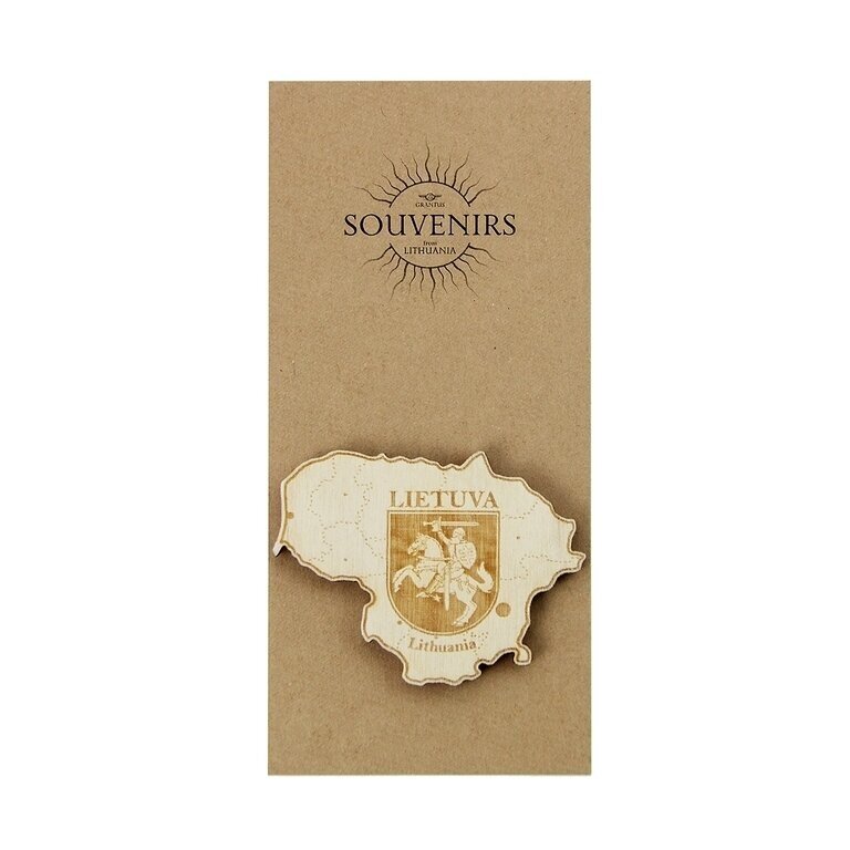 Medinis magnetukas - LIETUVA Medinis magnetukas - LIETUVA