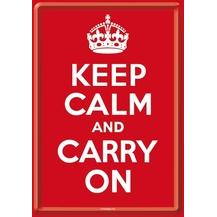 Atvirukas "Keep Calm and Carry ON“