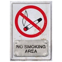 Atvirukas „No Smoking Area“