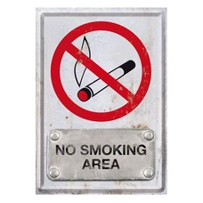 Atvirukas „No Smoking Area“