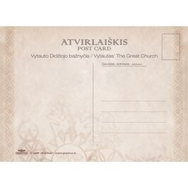 Atvirlaiškis-Kauno Vytauto Didžiojo bažnyčia 1