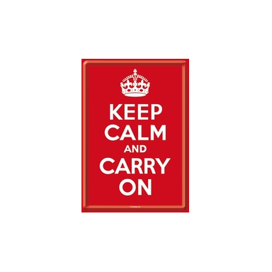 Atvirukas "Keep Calm and Carry ON“