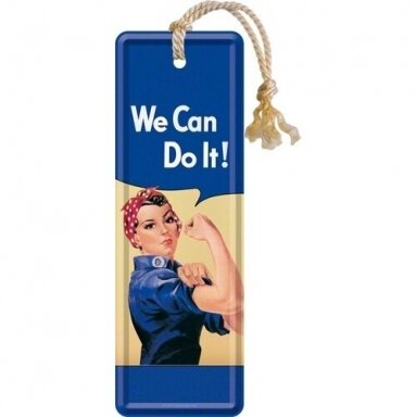 Knygų skirtukas „We can do it“
