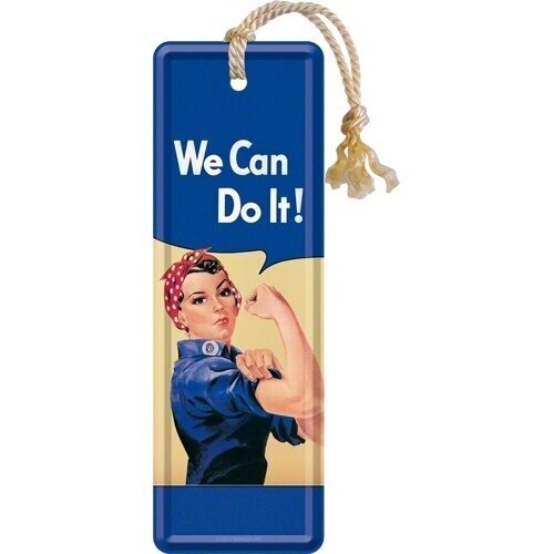 Knygų skirtukas „We can do it“ Knygų skirtukas „We can do it“