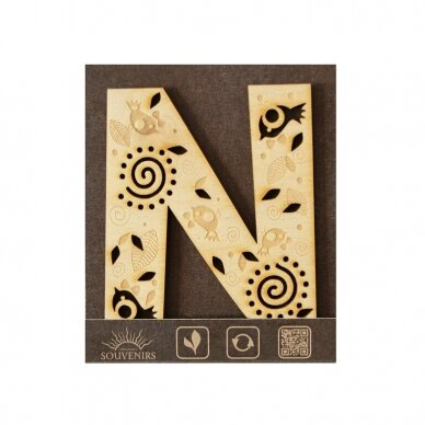 Medinė raidė"N"