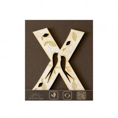 Medinė raidė"X" Medinė raidė"X"